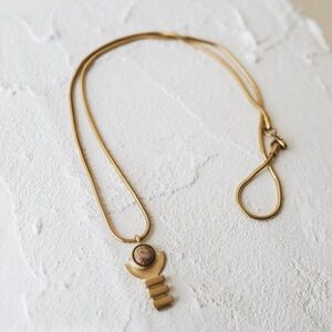 Lindsay Lewis Yoko Necklace - Brass